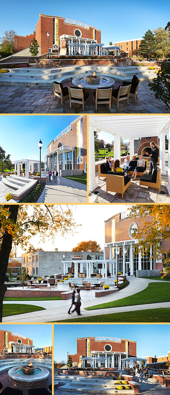 Caine Student Plaza - Adrian College, Michigan - Photographed for
The Collaborative Architects