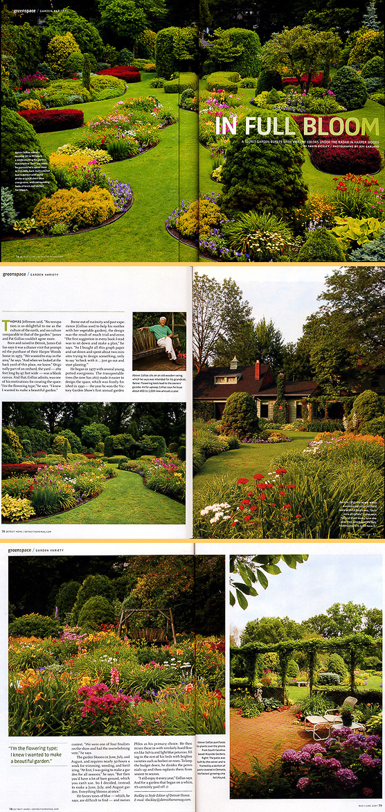 Collias Garden - Harper Woods, Michigan - Photographed for Detroit Home Magazine