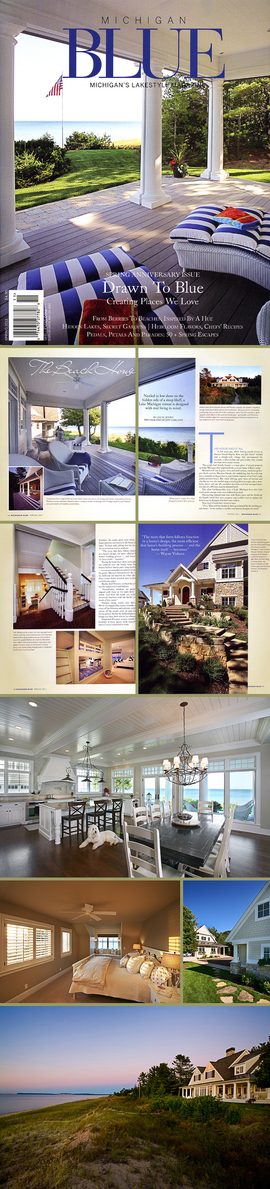 Michigan Blue Magazine - Frankfort, Michigan with Visbeen Architects/Insignia Homes